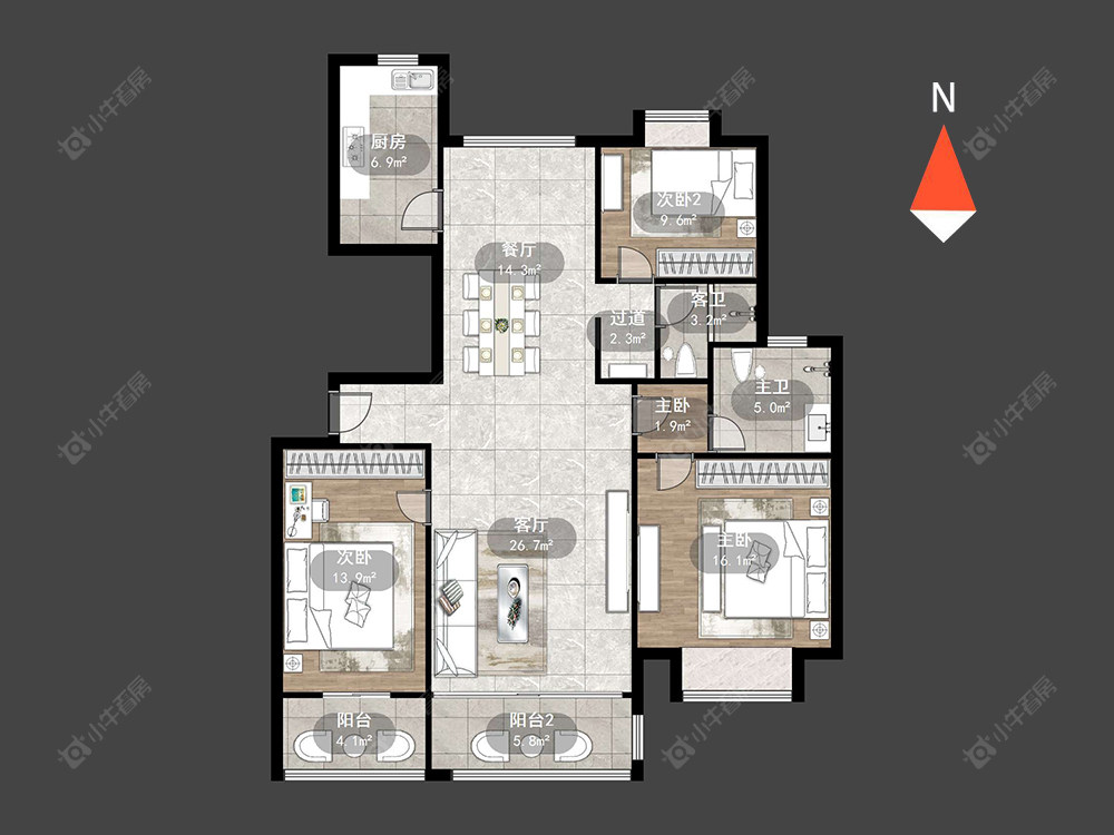 常州随园锦湖公寓在售二手房源户型图_小牛看房