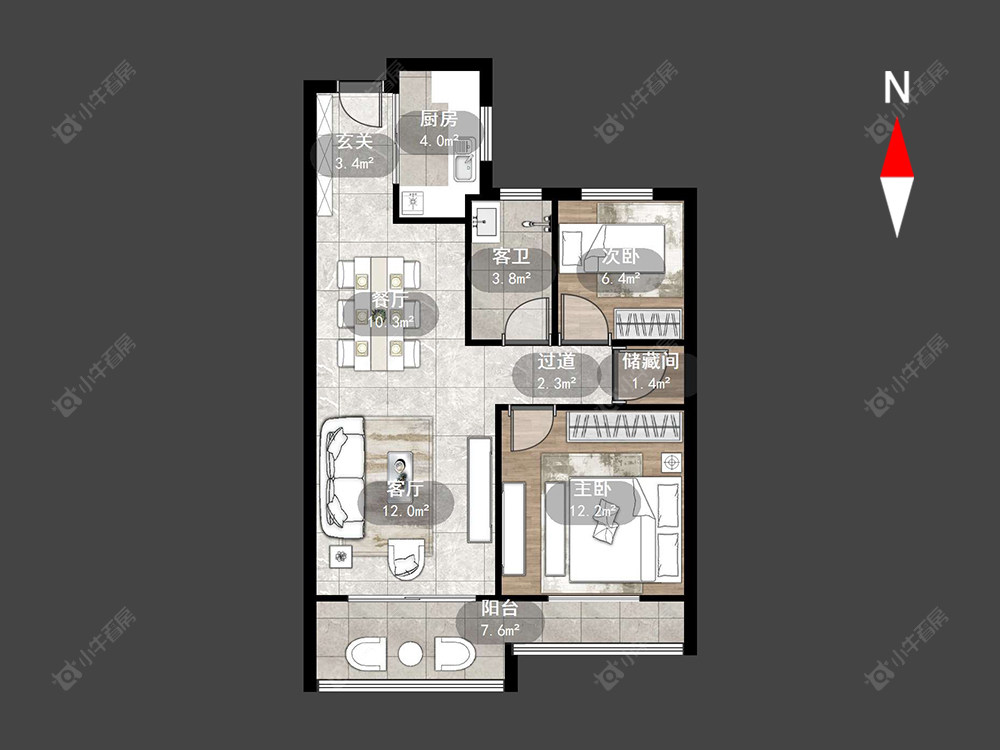 香聚雅苑西区房源户型图 常州香聚雅苑西区在售二手房源户型图_小牛看房