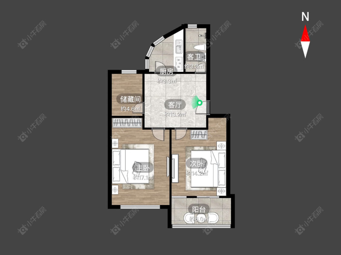 常州翠竹新村南区在售二手房房源户型图_小牛看房