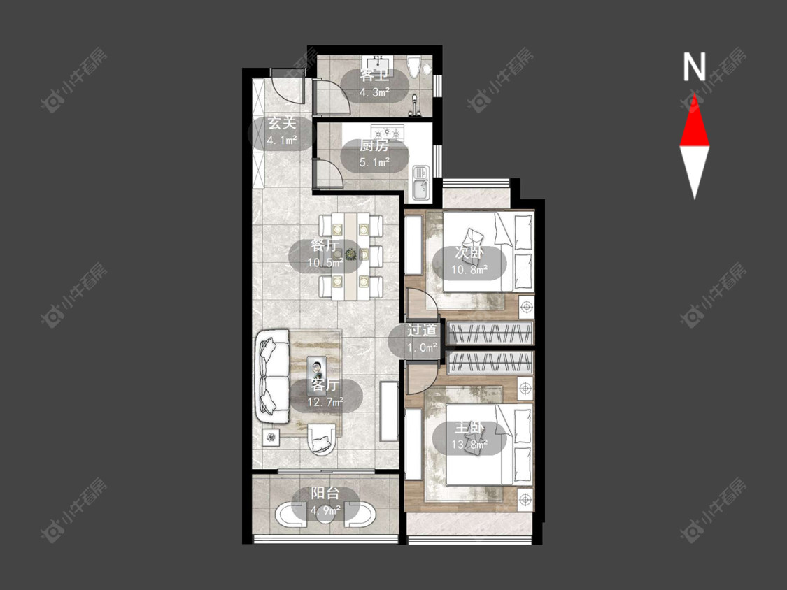 常州泰盈八千里在售二手房源户型图_小牛看房