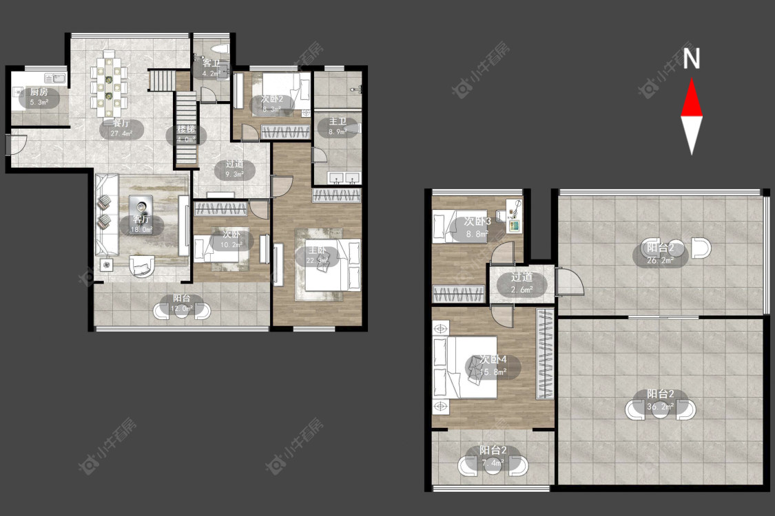 星河国际六区房源户型图 常州星河国际六区在售二手房源户型图_小牛看房