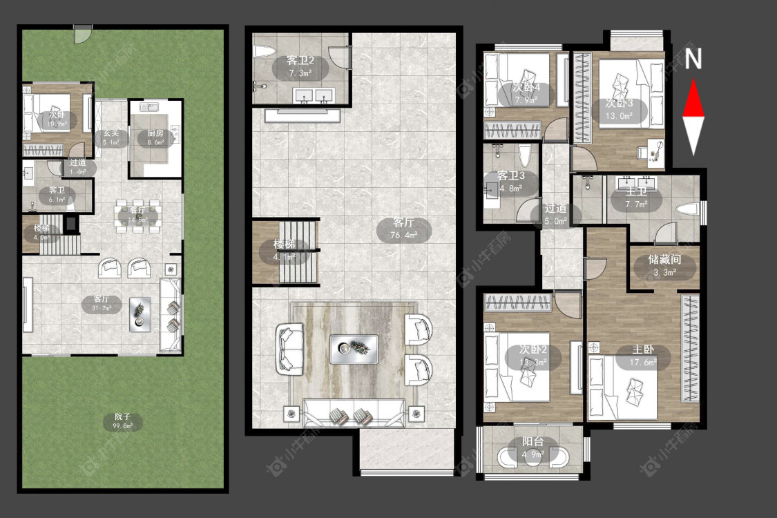 常州玉兰广场三期在售二手房源户型图_小牛看房
