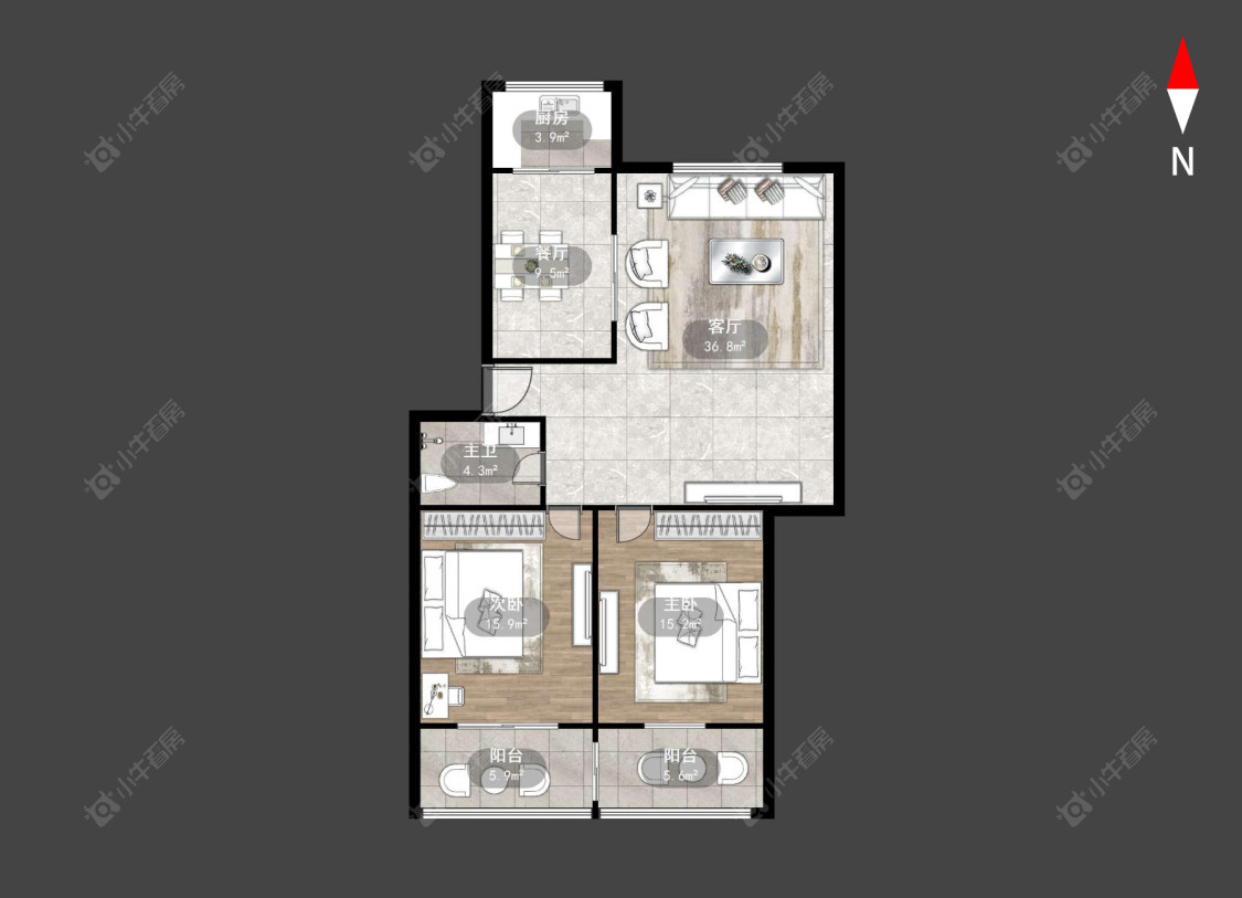 金桥花苑房源户型图 常州金桥花苑在售二手房源户型图_小牛看房