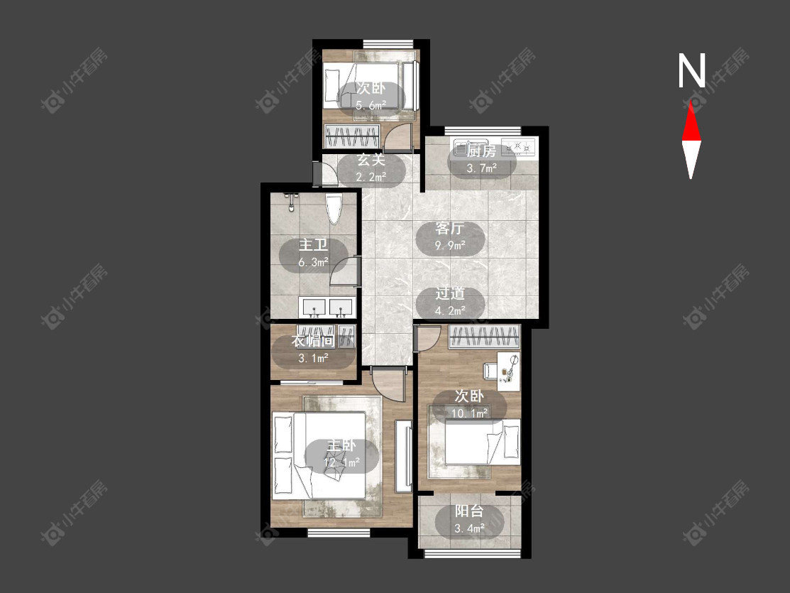 常州朝阳三村在售二手房源户型图_小牛看房