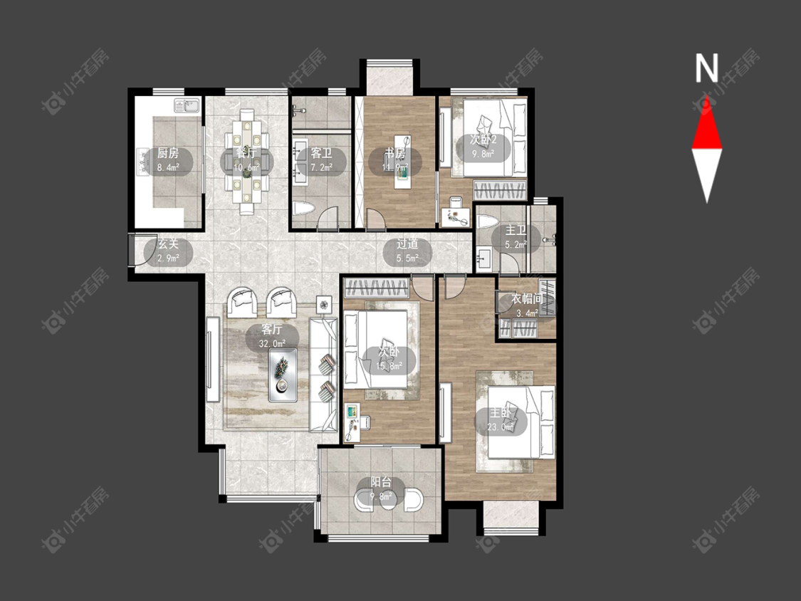 金百花园房源户型图 常州金百花园在售二手房源户型图_小牛看房