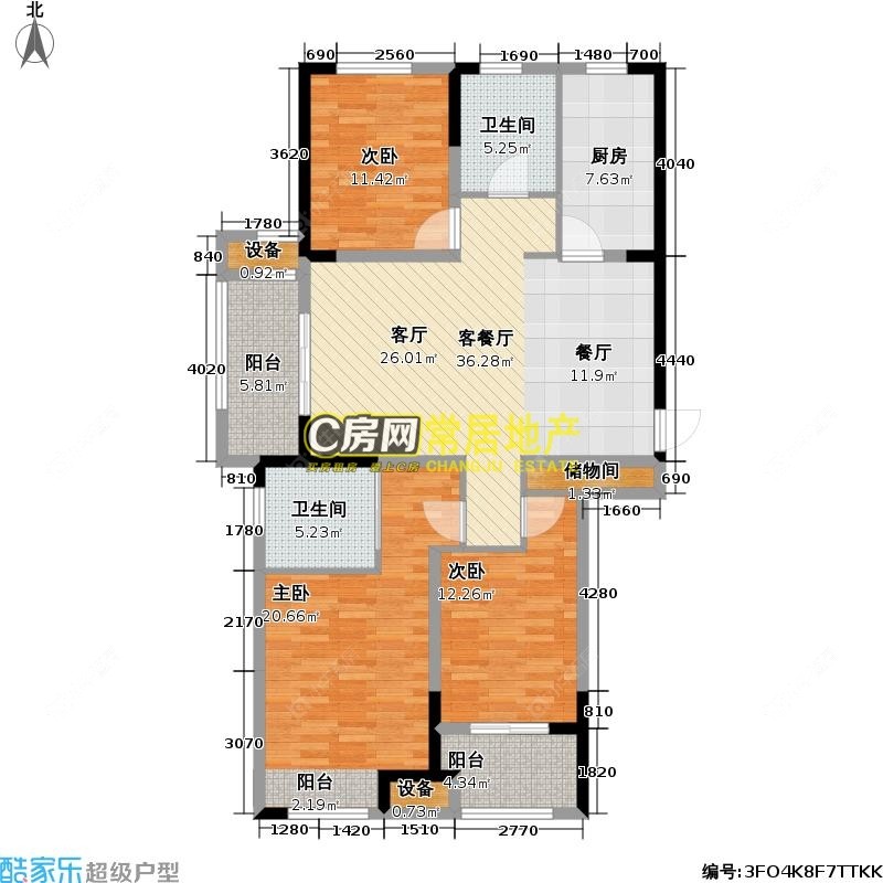 常州清水湾花园三期在售二手房源室内图_小牛看房