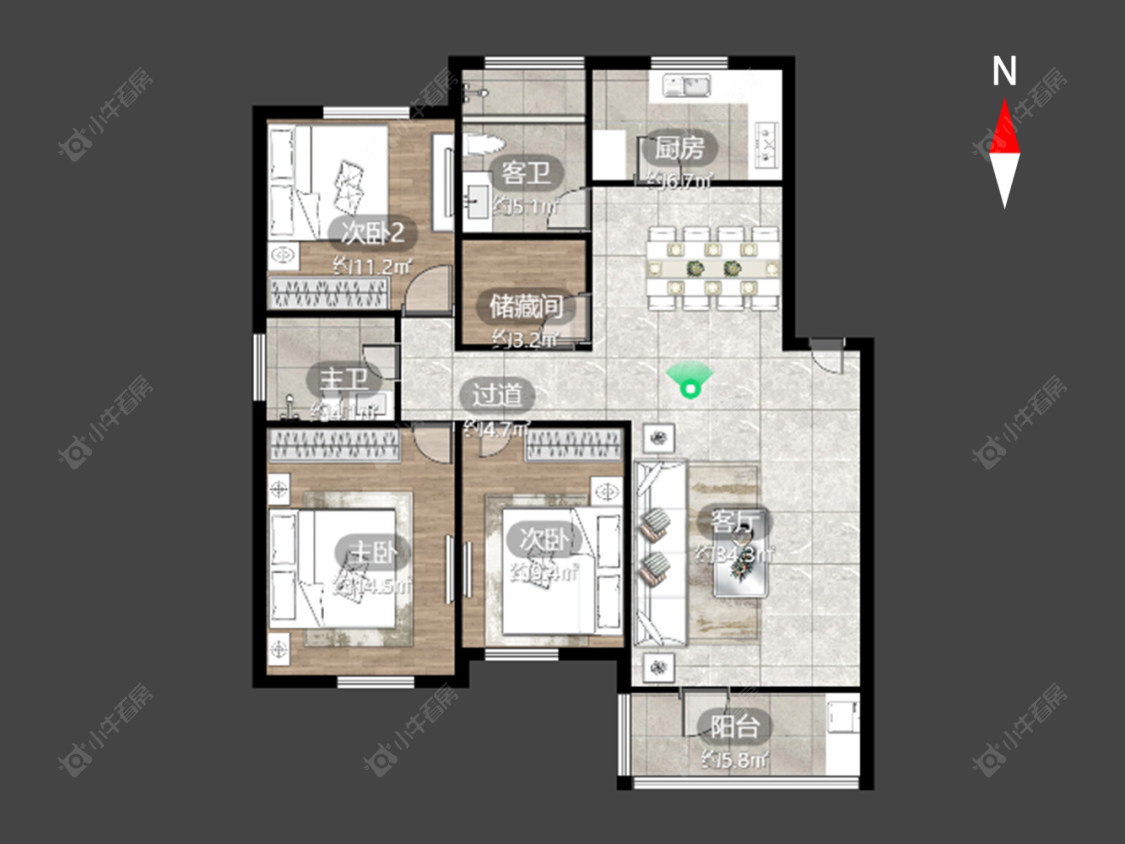 紫荆苑(钟楼)房源户型图 常州紫荆苑(钟楼)在售二手房源户型图_小牛看房