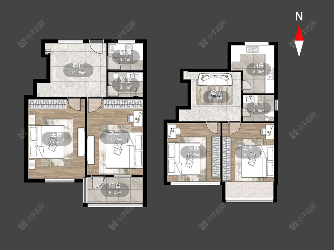 翠竹新村南区房源户型图 常州翠竹新村南区在售二手房源户型图_小牛看房