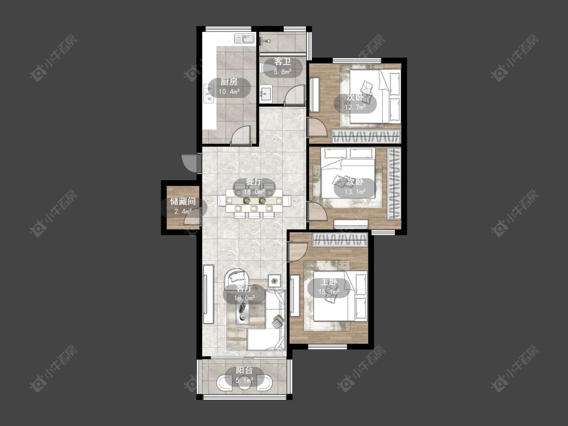 丹阳幸福二区在售二手房源户型图_小牛看房