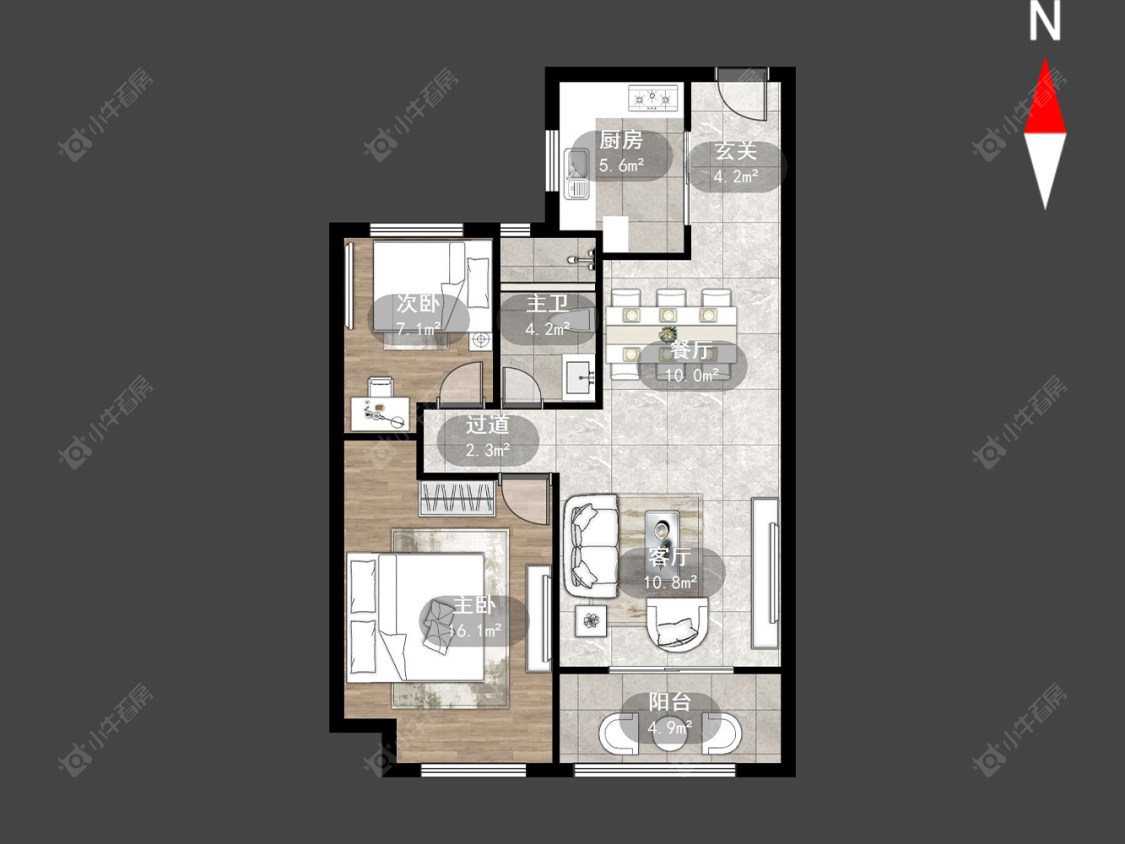 常州海华花园在售二手房源户型图_小牛看房