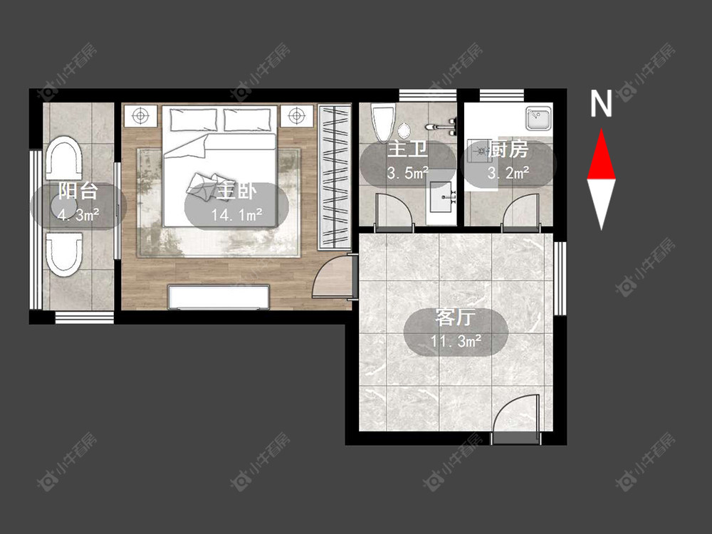 德禾豪景房源户型图 常州德禾豪景在售二手房源户型图_小牛看房