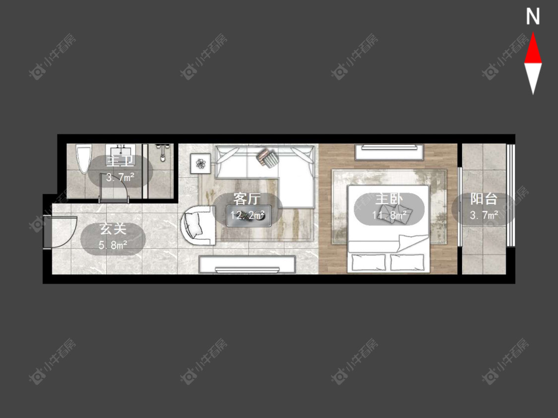 常州运河天地在售二手房源户型图_小牛看房