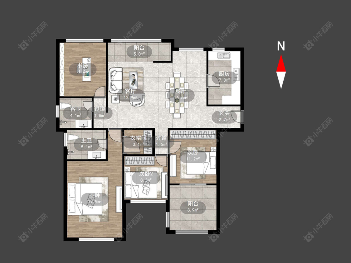 常州绿都万和城五区在售二手房源户型图_小牛看房