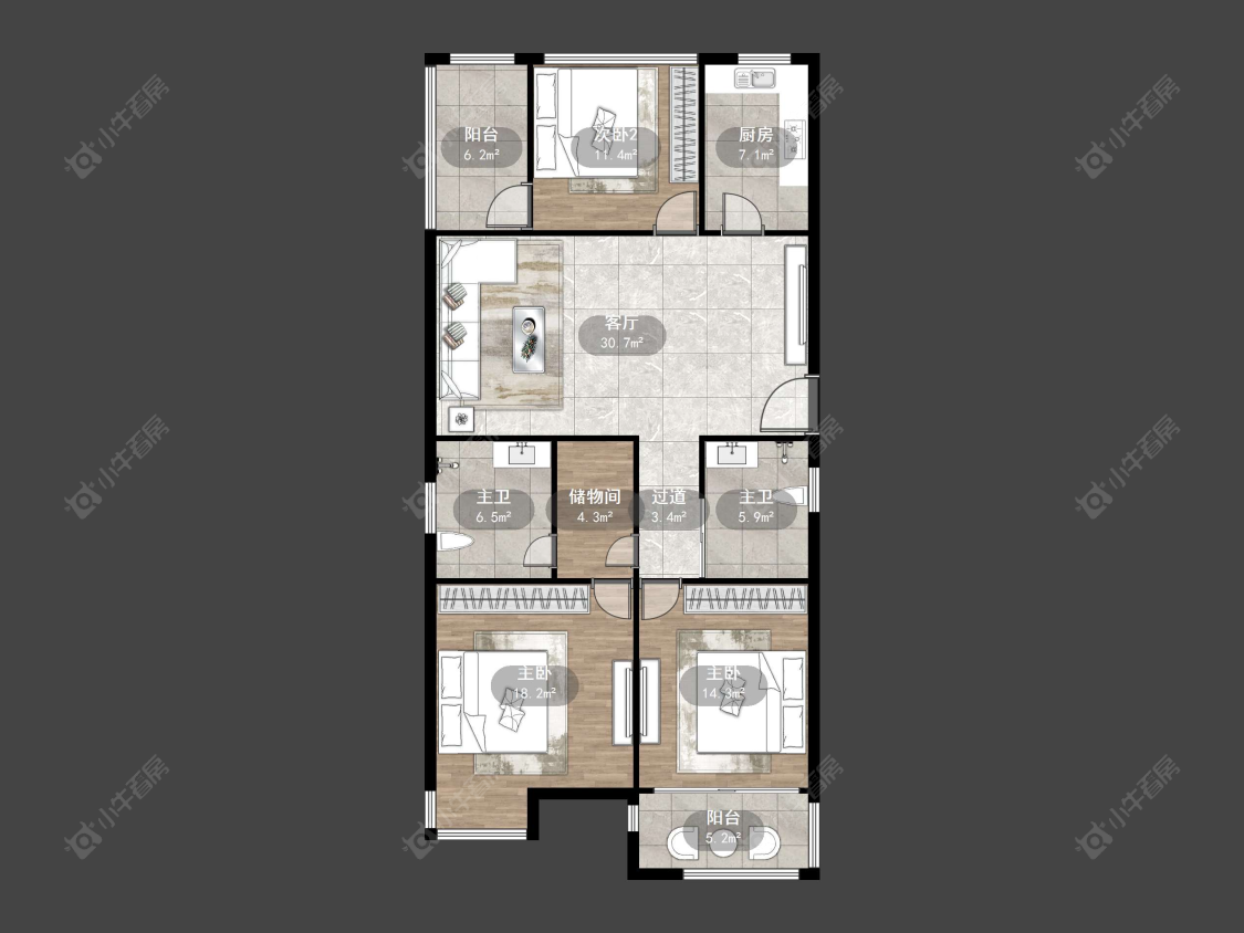 丹阳南方名居在售二手房源户型图_小牛看房