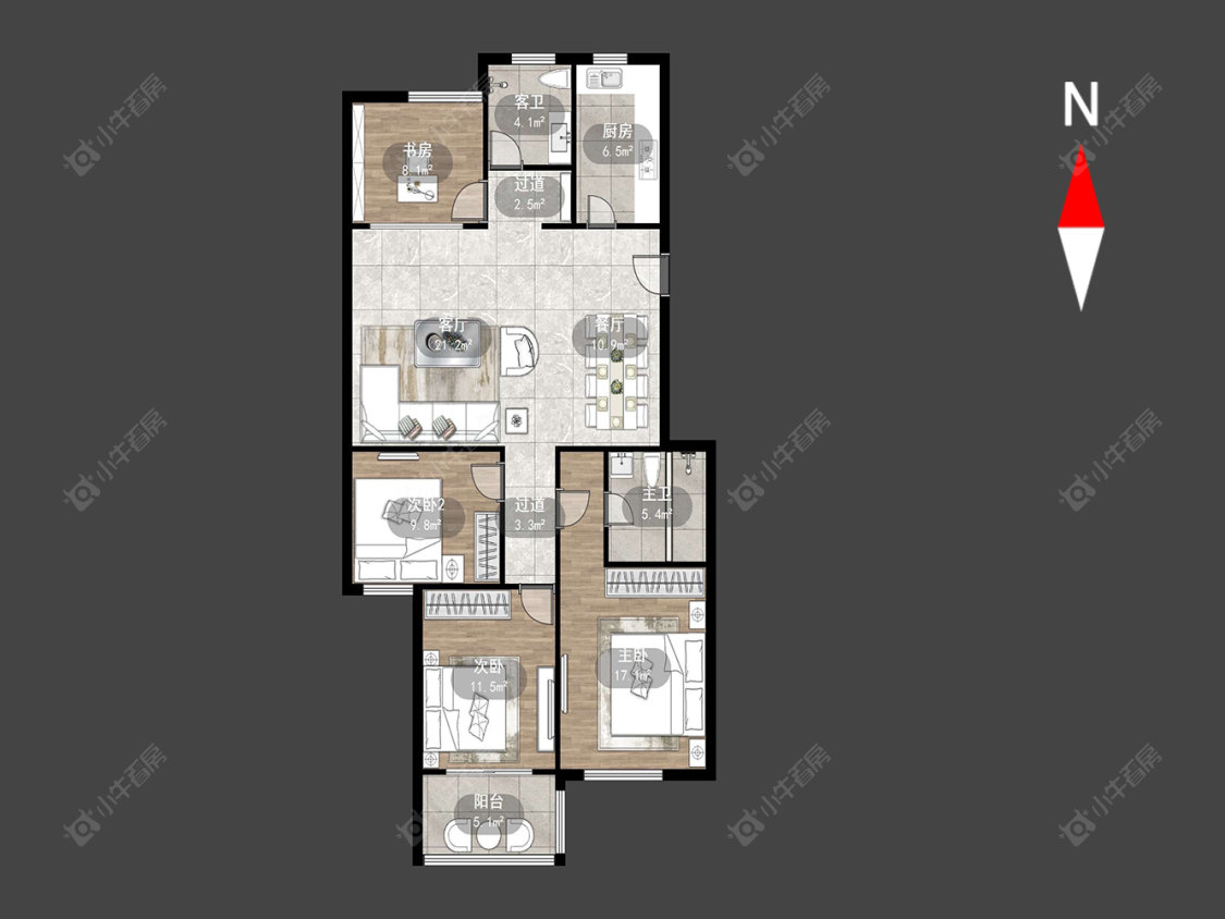 常州鼎泰花园在售二手房源户型图_小牛看房