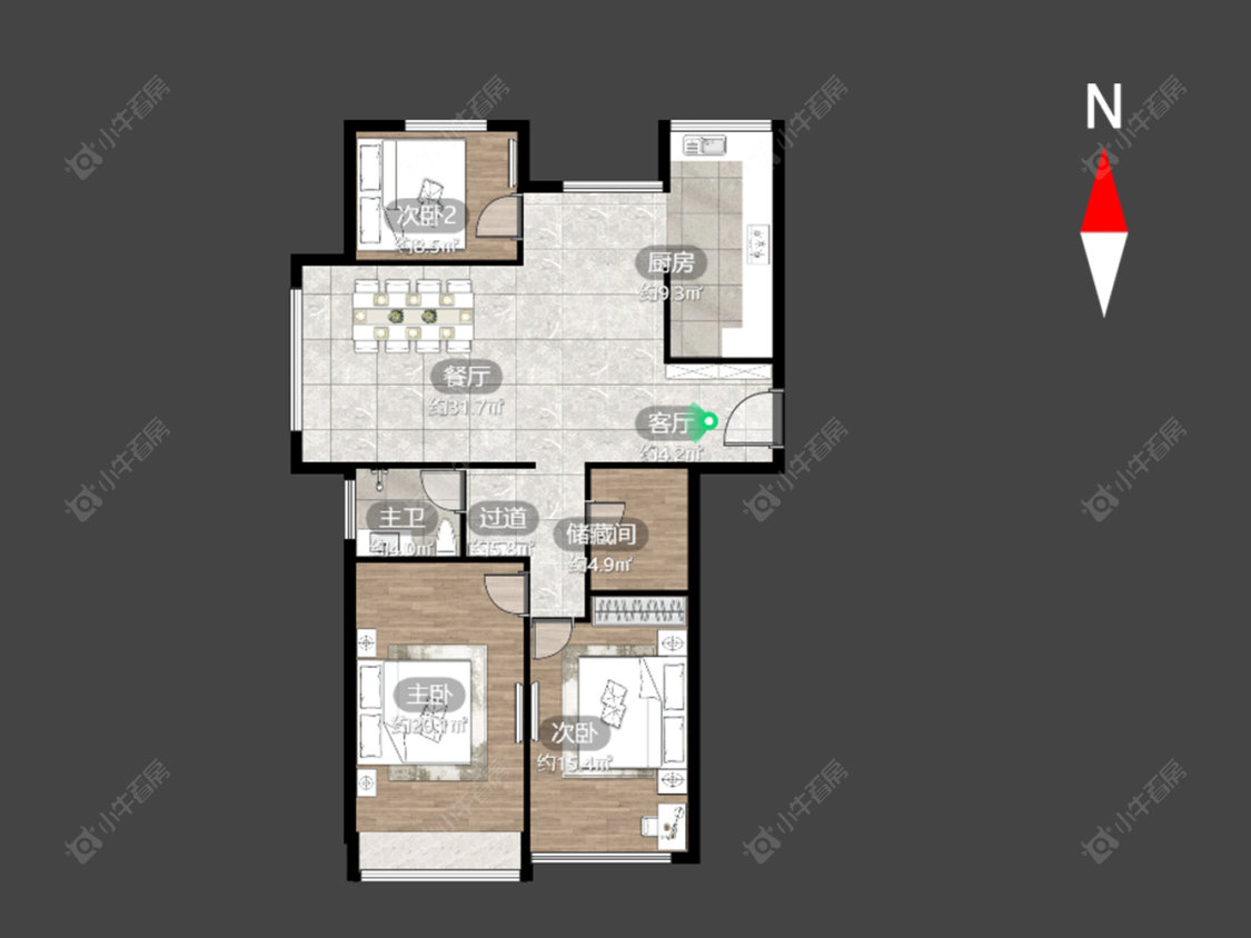 常州典雅花园在售二手房源户型图_小牛看房