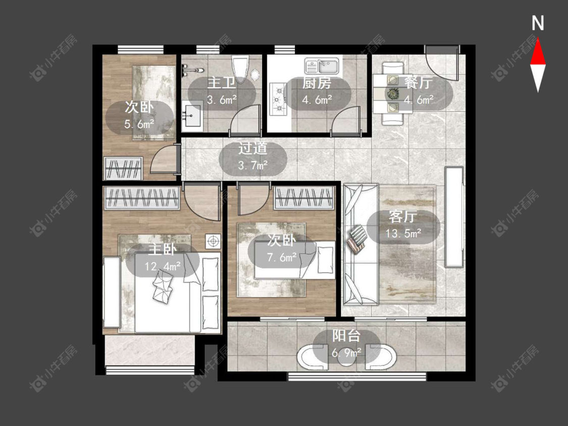清云澜湾A区房源户型图 常州清云澜湾A区在售二手房源户型图_小牛看房