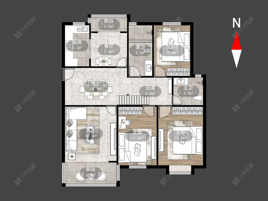 盘龙苑东区房源户型图 常州盘龙苑东区在售二手房源户型图_小牛看房