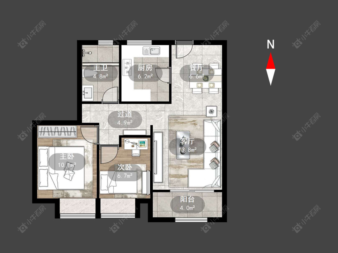 常州新裕花苑在售二手房源户型图_小牛看房