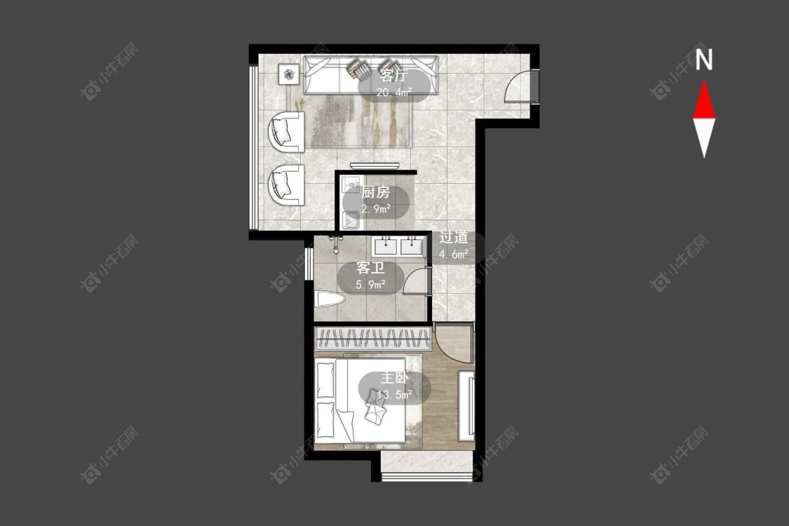 常州香江壹品在售二手房源户型图_小牛看房