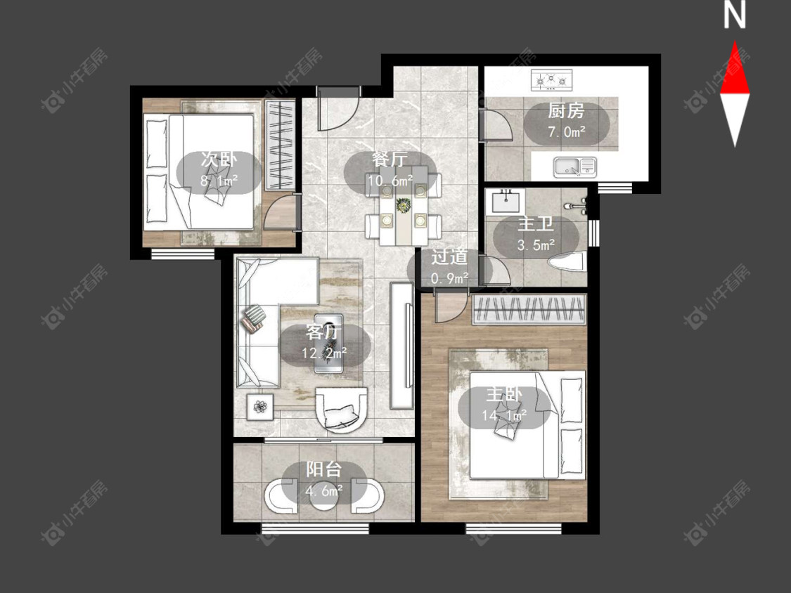 香溢紫郡一期房源户型图 常州香溢紫郡一期在售二手房源户型图_小牛看房