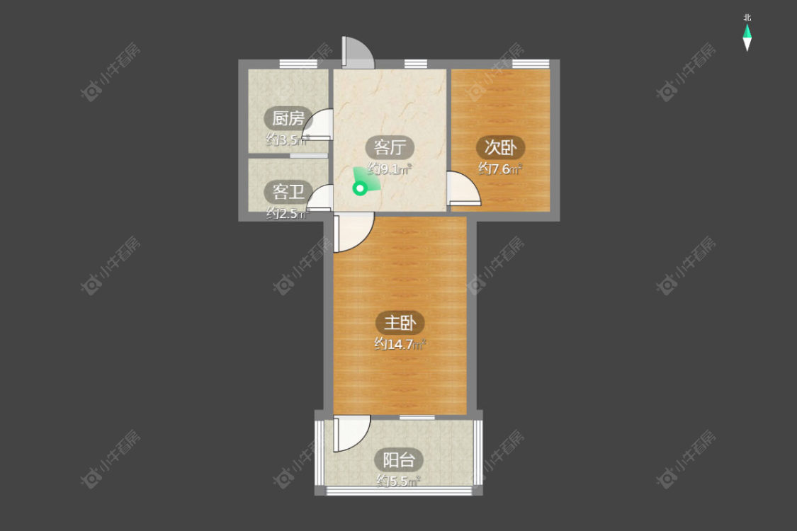 常州浦北新村在售二手房源户型图_小牛看房