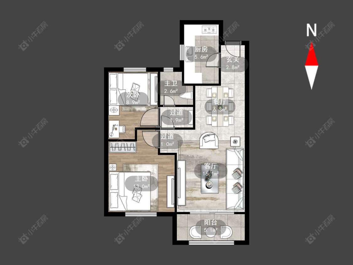 常州瑞祯家园在售二手房源户型图_小牛看房