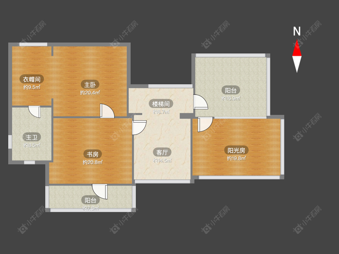 常州龙湖原山别墅区在售二手房源户型图_小牛看房