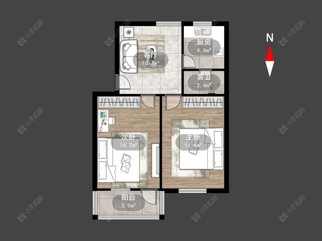 常州通济新村在售二手房源户型图_小牛看房