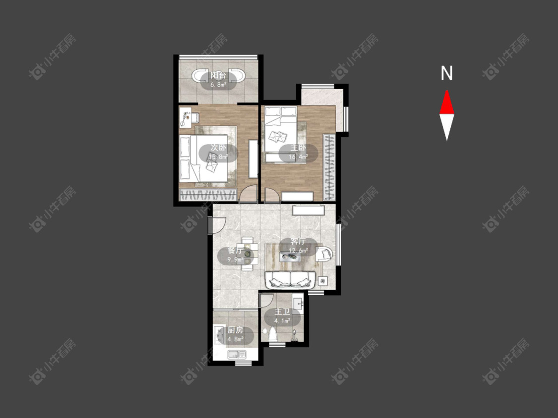 常州吟枫苑西区在售二手房房源户型图_小牛看房