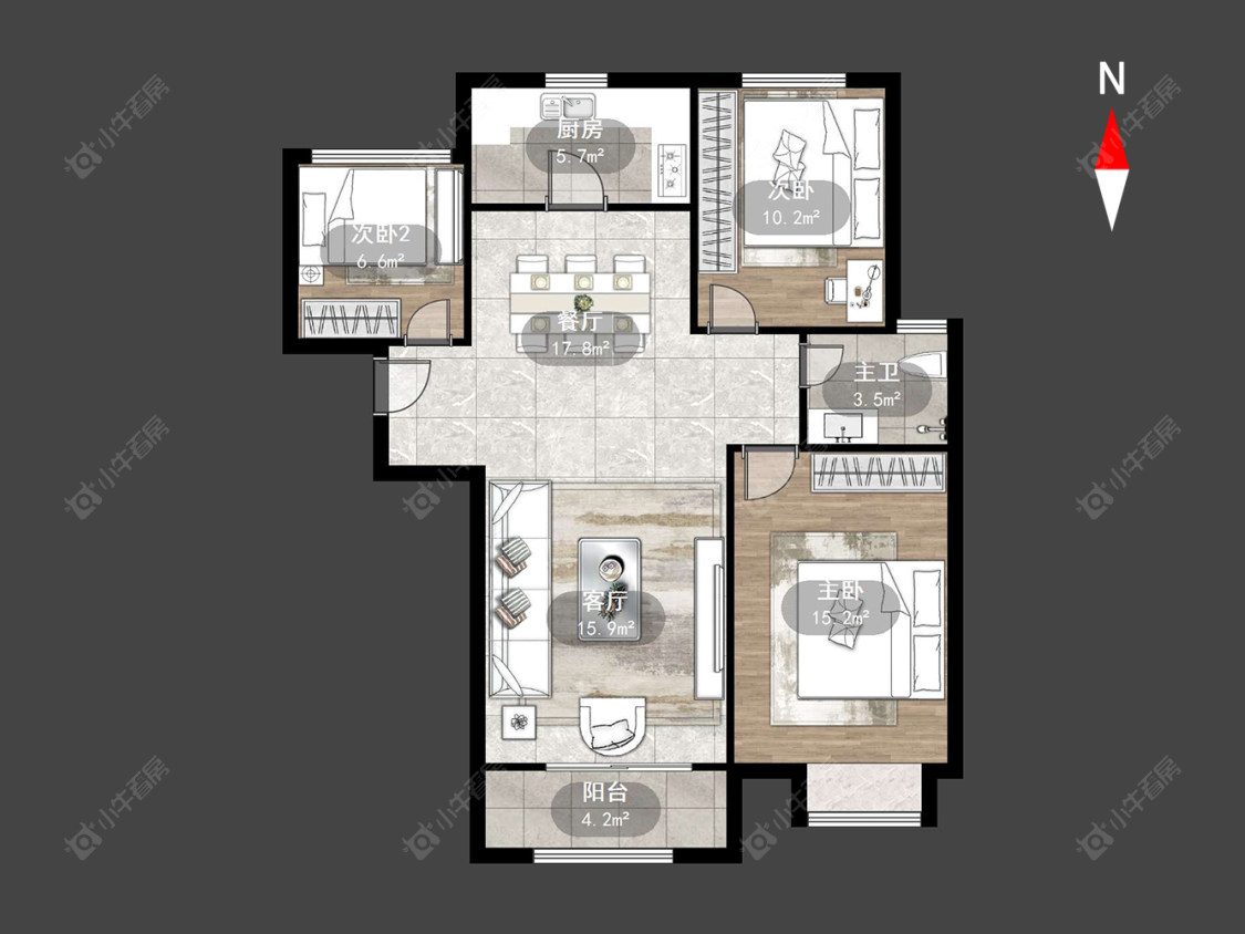 常州弘阳上城在售二手房源户型图_小牛看房