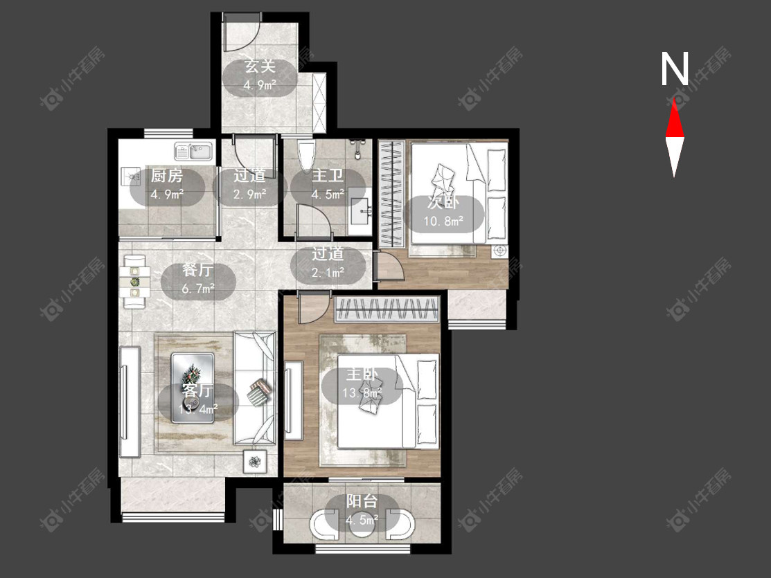 常州丰臣南郡在售二手房源户型图_小牛看房