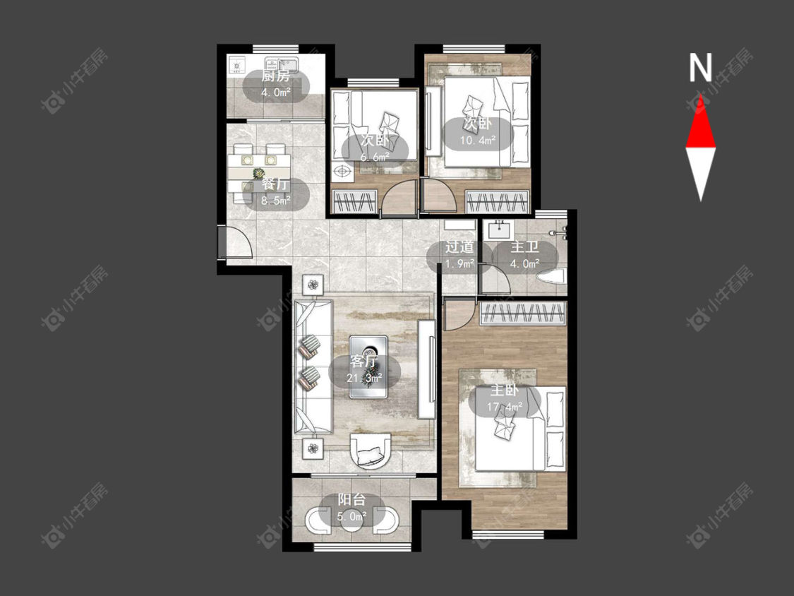新城域一期房源户型图 常州新城域一期在售二手房源户型图_小牛看房