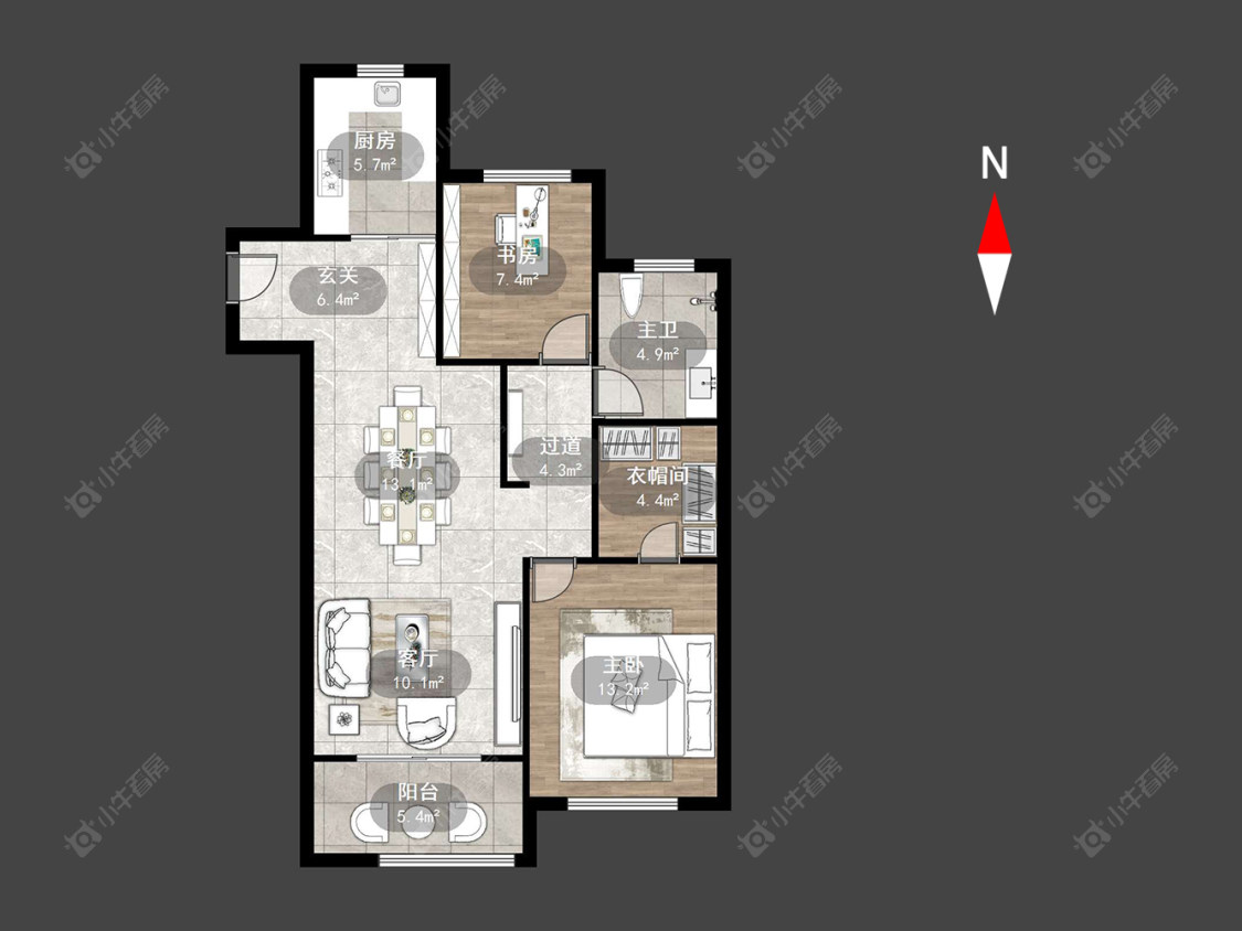 常州绿地世纪城二期在售二手房源户型图_小牛看房