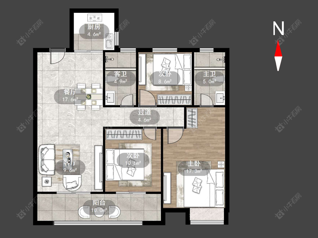 常州悦丰苑在售二手房源户型图_小牛看房