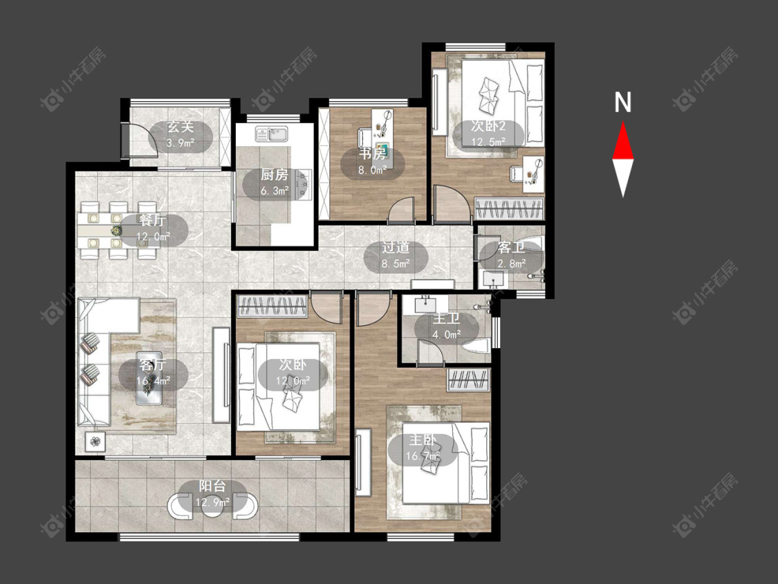 绿都万和城六区房源户型图 常州绿都万和城六区在售二手房源户型图_小牛看房