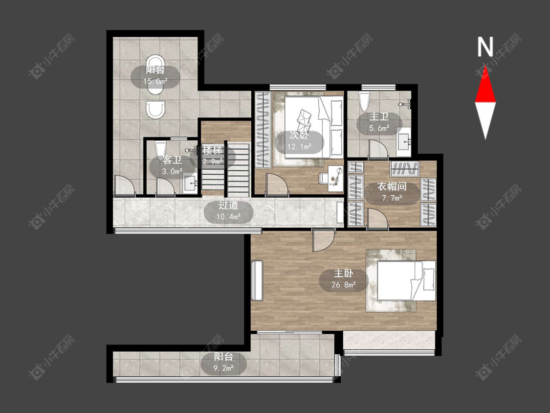 常州桃溪院子在售二手房源户型图_小牛看房