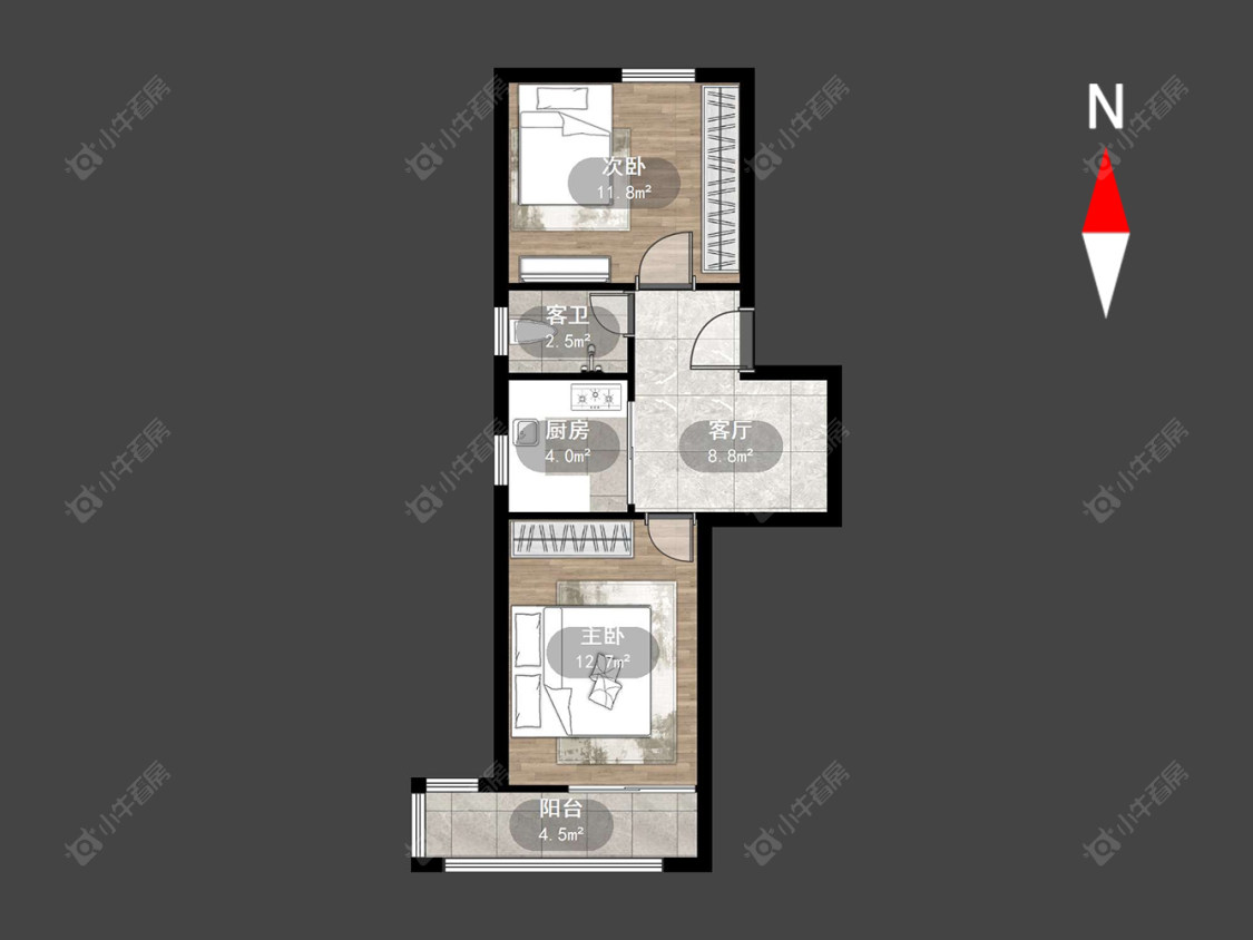 常州白云新村在售二手房源户型图_小牛看房