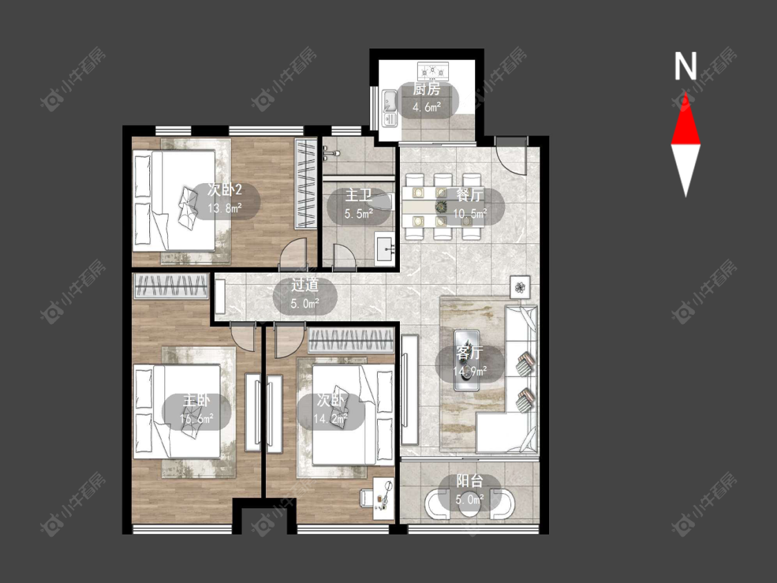 尚枫澜湾房源户型图 常州尚枫澜湾在售二手房源户型图_小牛看房