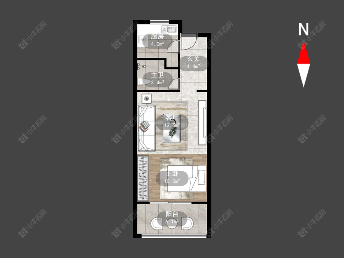 常州新城蓝钻苑东区在售二手房源户型图_小牛看房