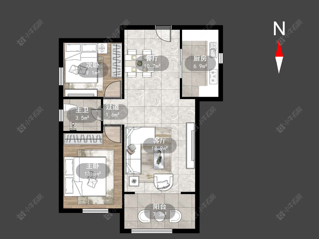 常州高成天鹅湖在售二手房源户型图_小牛看房