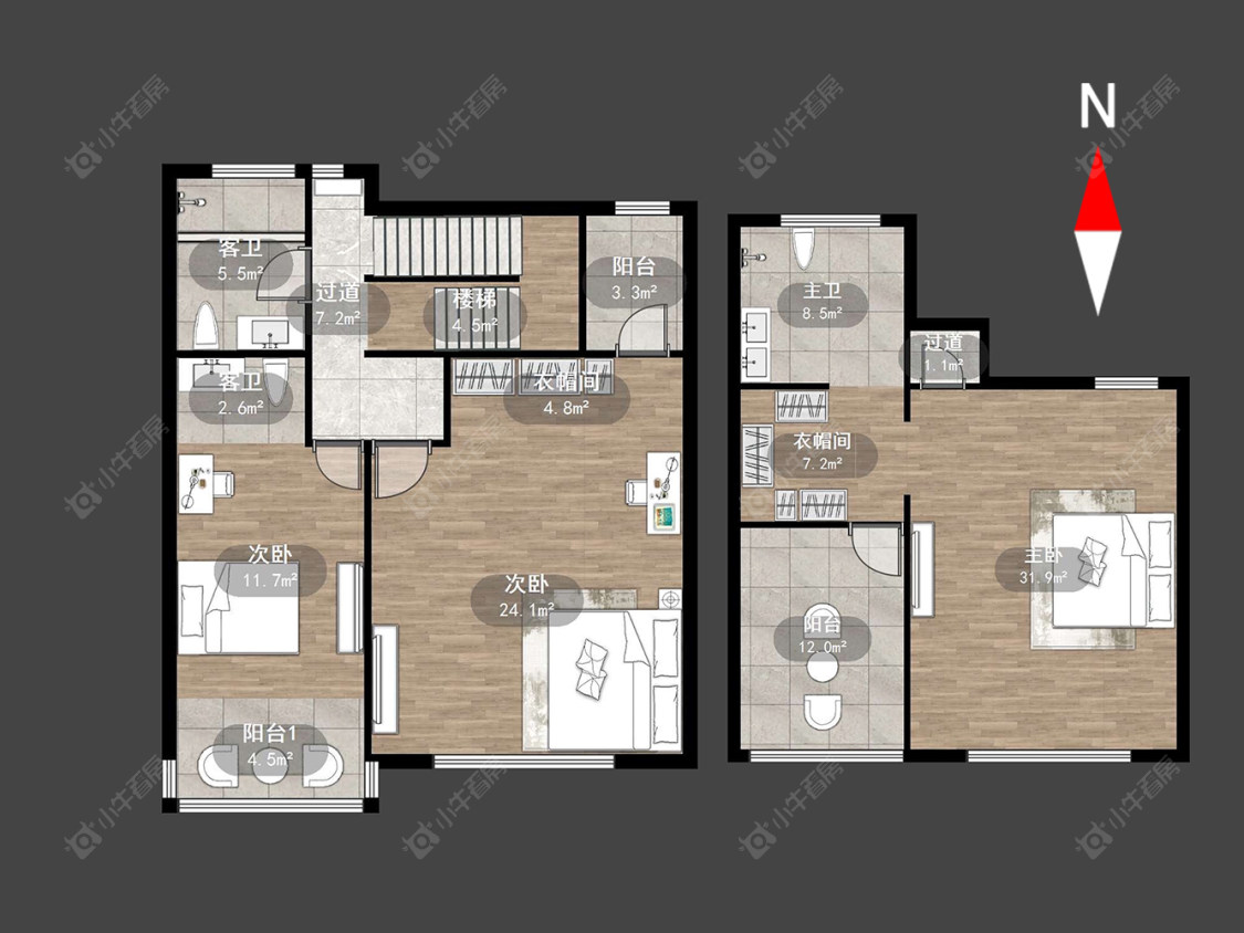 美林国际村房源户型图 常州美林国际村在售二手房源户型图_小牛看房
