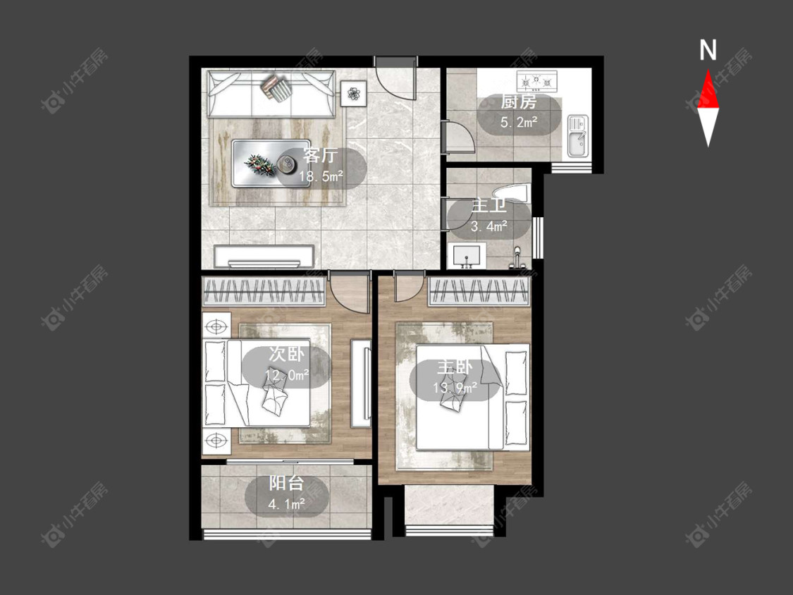 常州中意宝第在售二手房源户型图_小牛看房