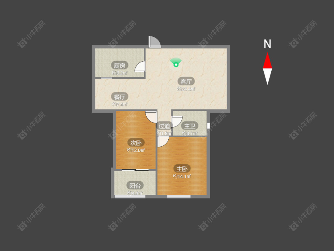 玲珑花园房源户型图 常州玲珑花园在售二手房源户型图_小牛看房