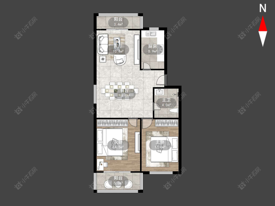 常州会馆浜公寓在售二手房源户型图_小牛看房