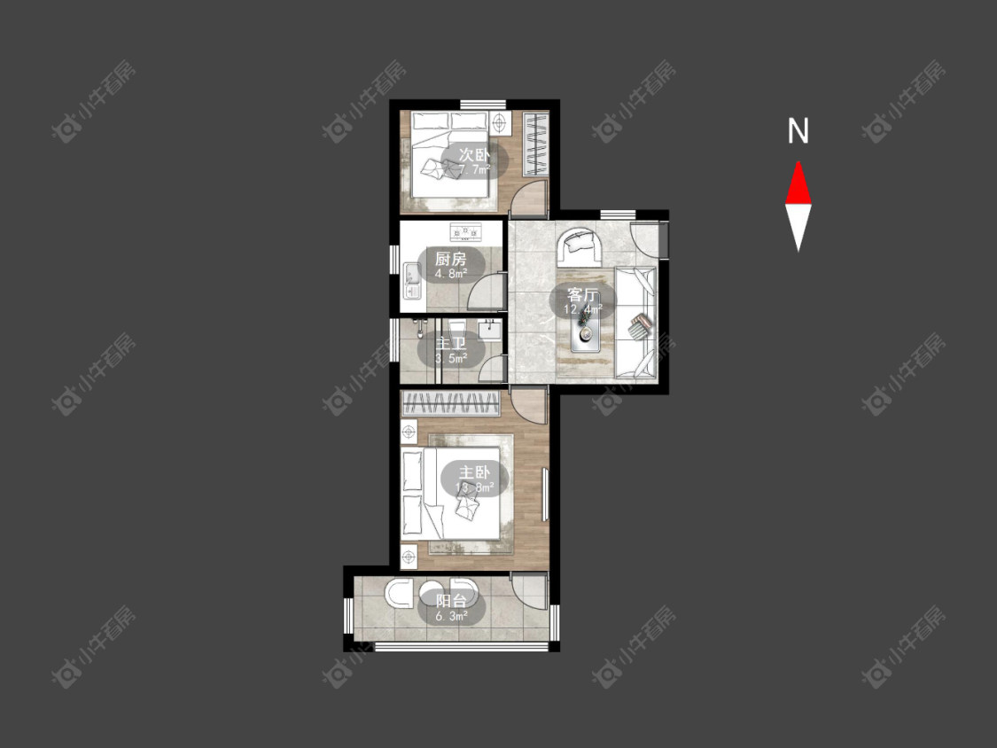 常州兰翔新村在售二手房房源户型图_小牛看房