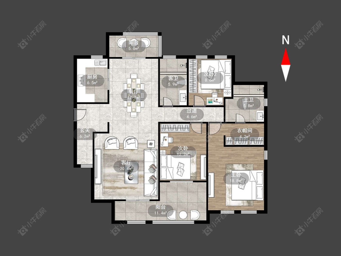 常州新城首府在租房源户型图_小牛看房
