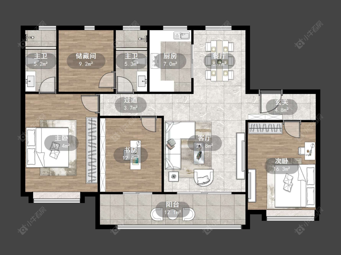 金茂国际社区房源户型图 丹阳金茂国际社区在售二手房源户型图_小牛看房