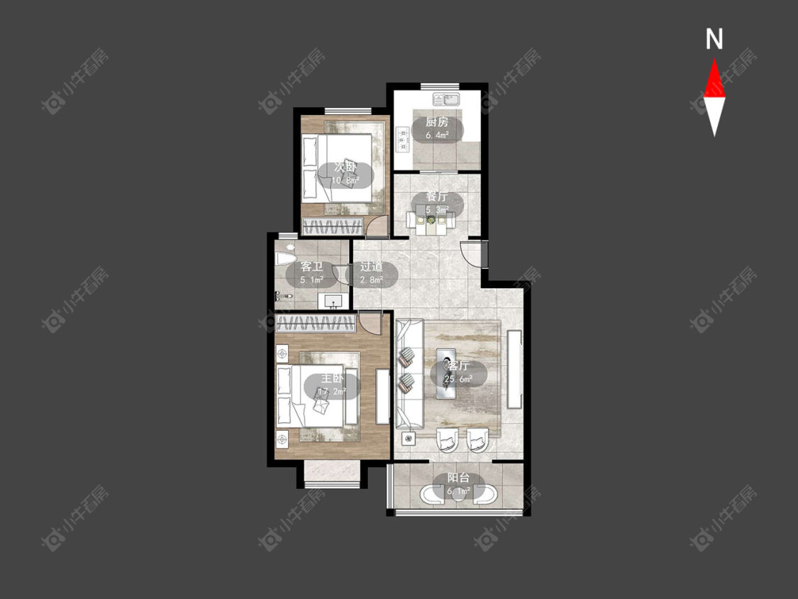 常州青龙苑南区在售二手房房源户型图_小牛看房