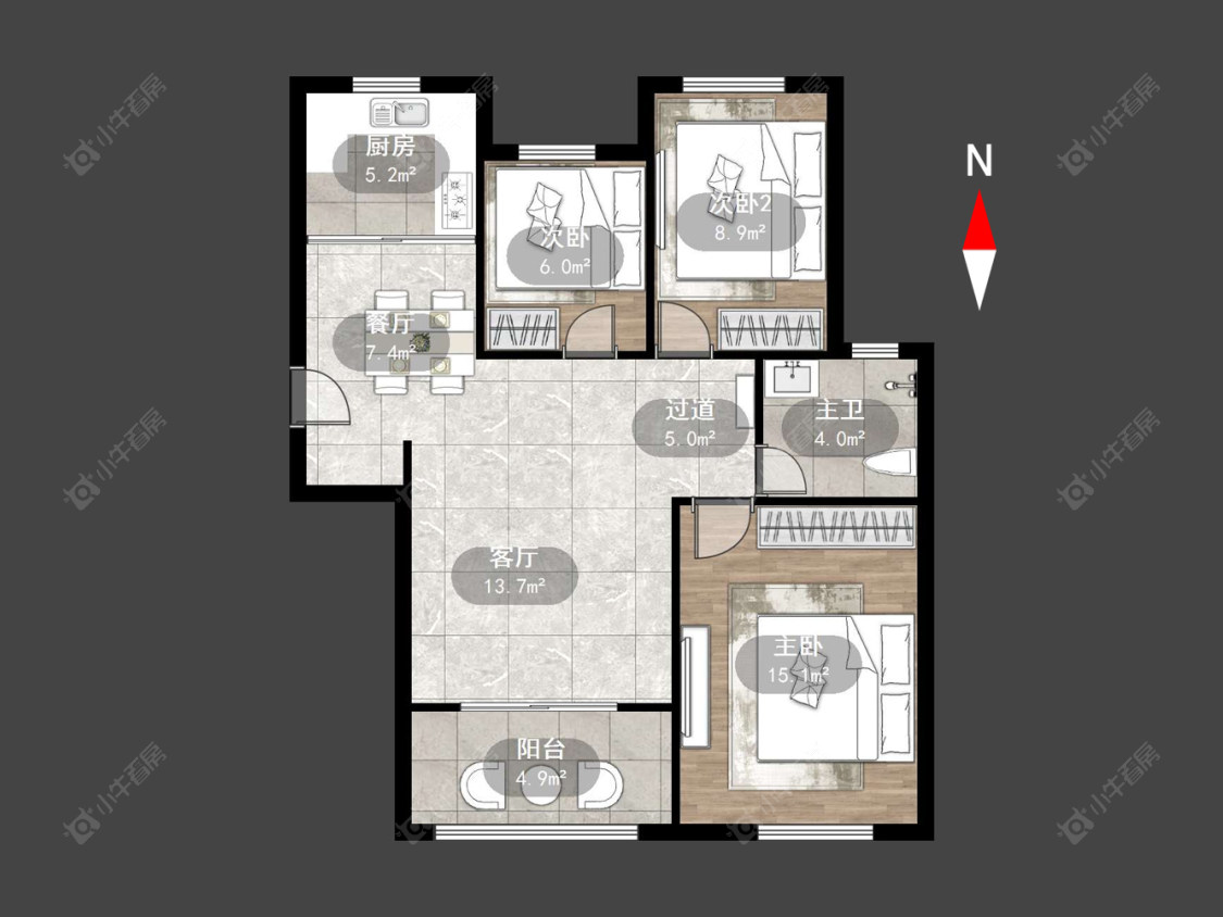 清水湾花园二期房源户型图 常州清水湾花园二期在售二手房源户型图_小牛看房
